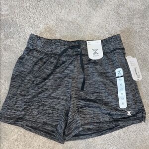 Xersion Gray Athletic Shorts with Elastic Waistband